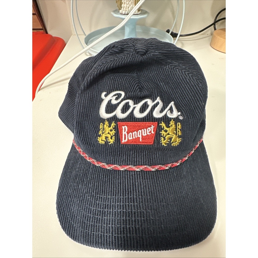 Coors‎ Banquet Corduroy Rope Hat Snapback Vintage Rope Hat Snapback